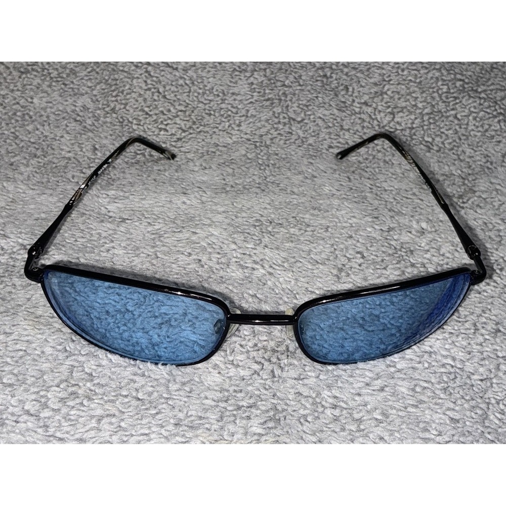Maui Jim MJ-115-02 Black Sunglasses 58-19-135 Brown Shell Pattern Blue‎ Tinted
